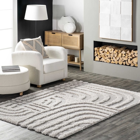 Nuloom Maureen Modern Shag Area Rug 4ft x 6ft KSCM06A-406